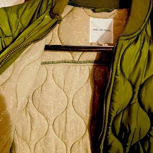 Quilted Olive Green Jacket